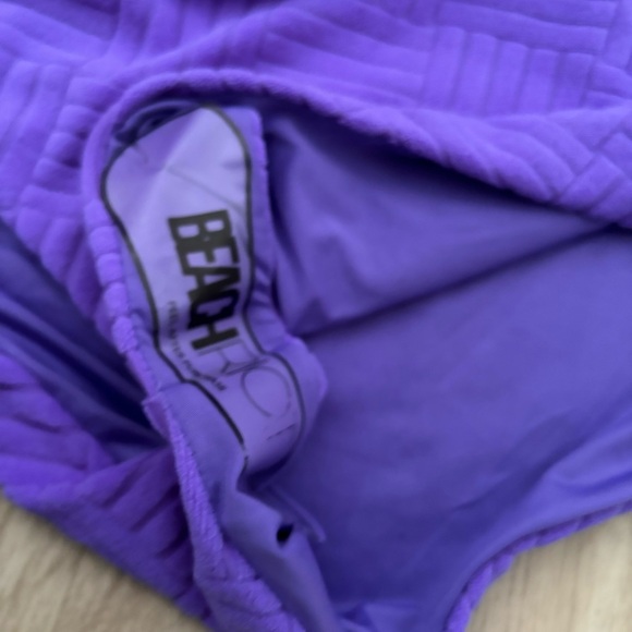 New Beach Riot Terry Celine One-Piece Purple One Shoulder Swimsuit Size Large - Picture 6 of 8